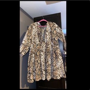 PLT snakeskin dress